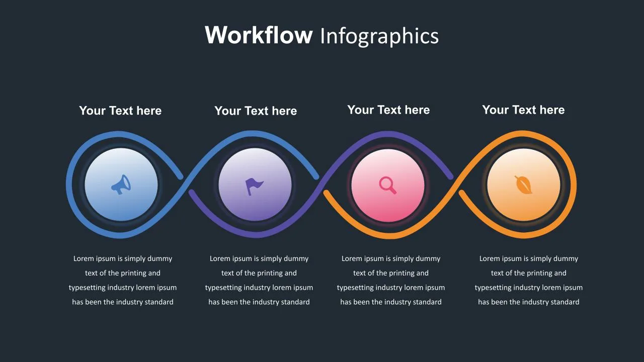 Dark Theme Workflow Slides Template