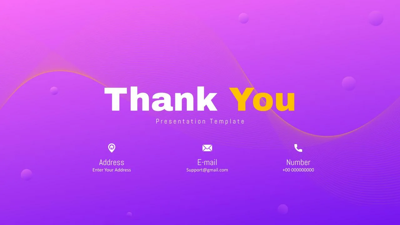 Free Thank You Presentation Slide