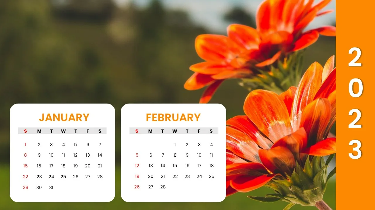 Google Slides Free 2023 Calendar Template