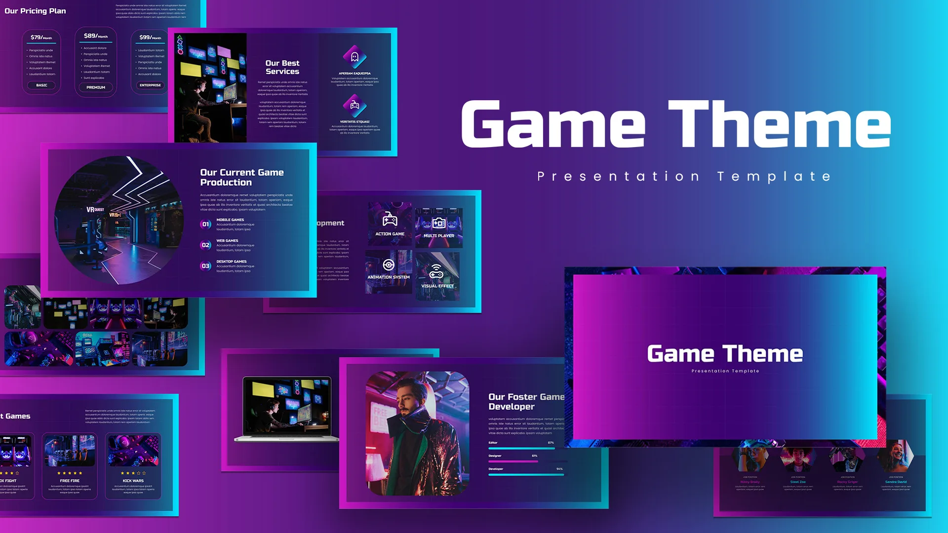 Game Presentation Template Cover Image