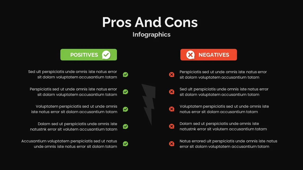 Pros And Cons Presentation Template