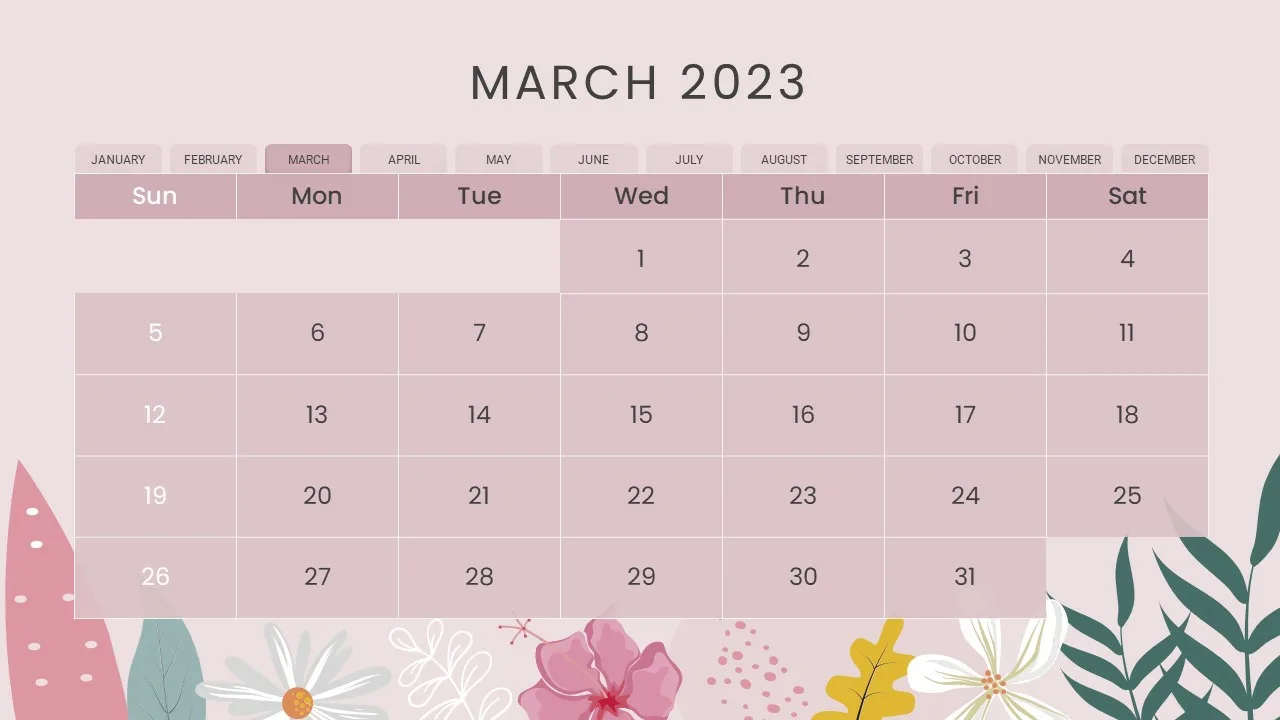 2023 Calendar Presentation Slides