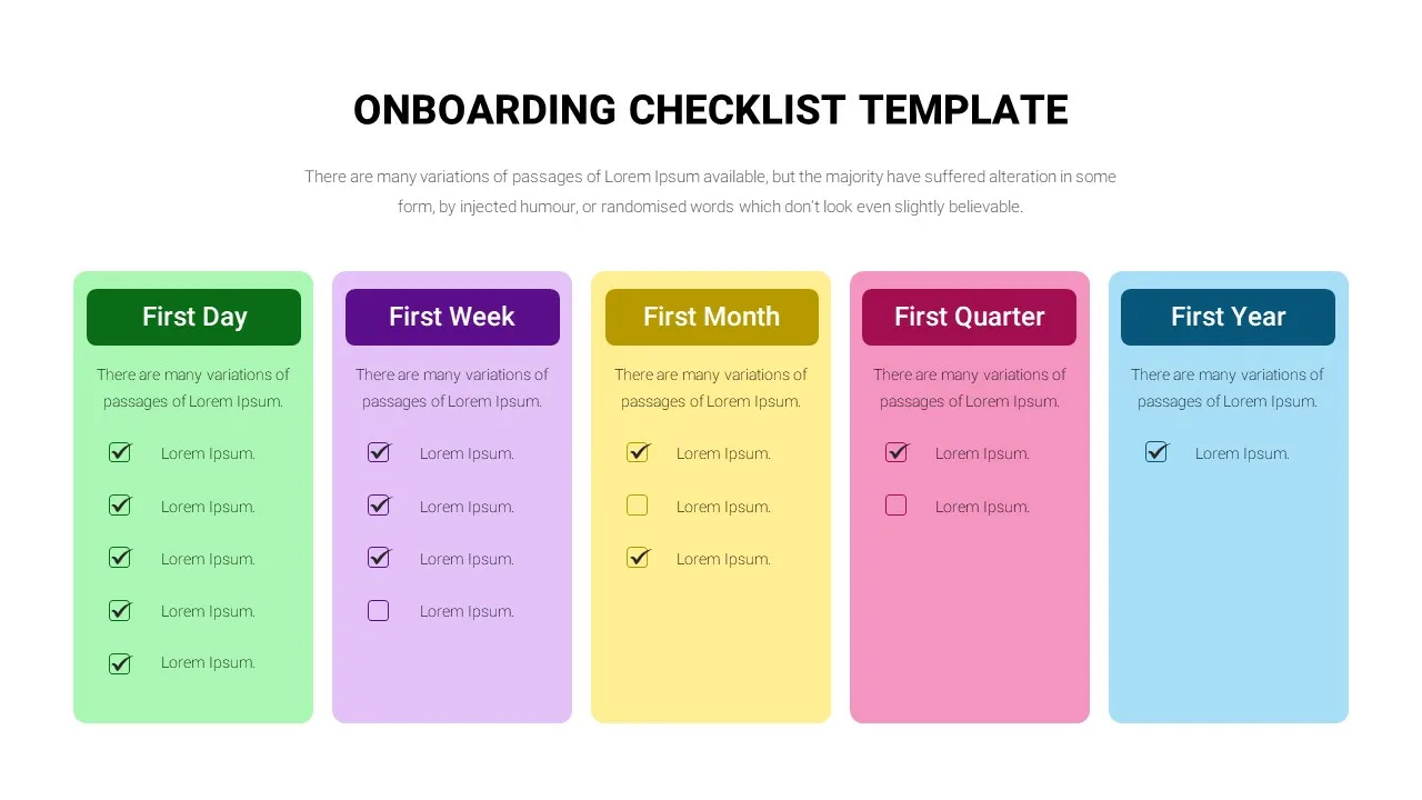 Onboarding New Employees Template