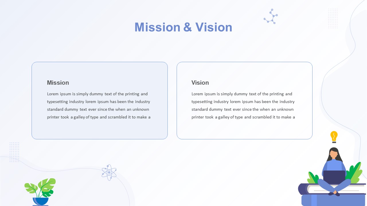 Cartoon Mission Slide Template