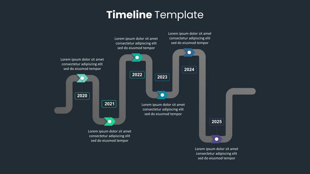 Creative Timeline Slides Template