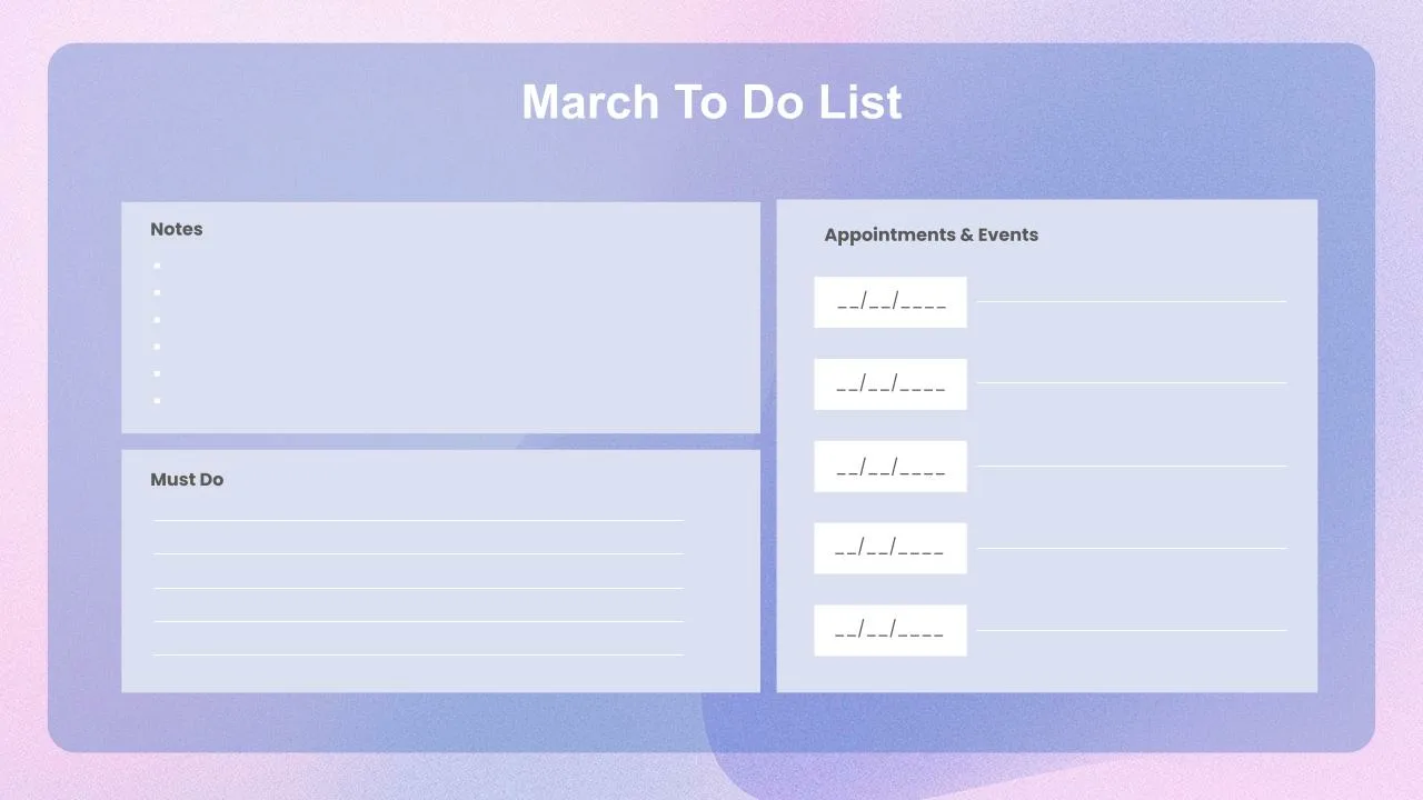 March Slides