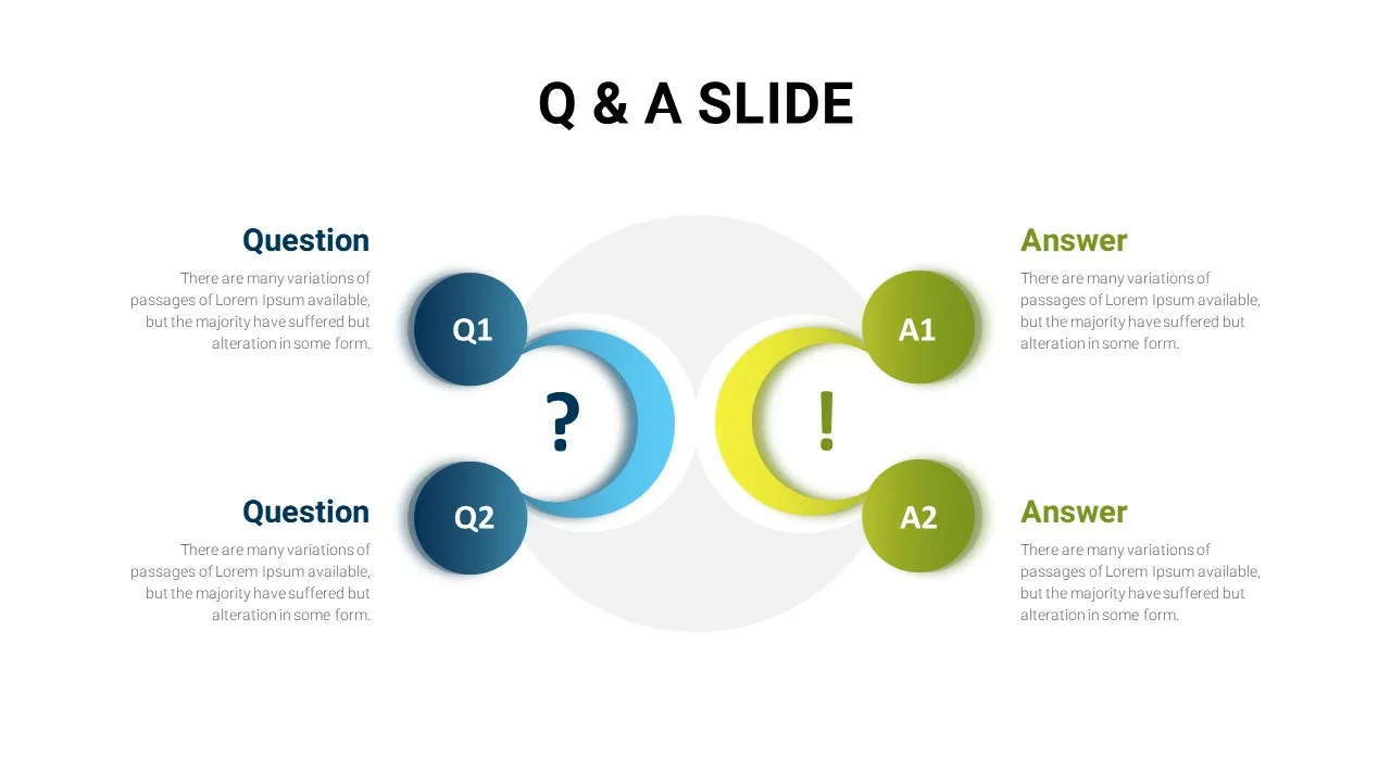 Q And A Slide Presentation Template