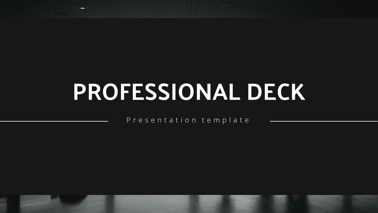 Professional Presentation Template