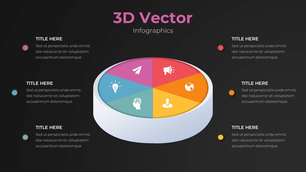 Dark Theme 3D Model Template