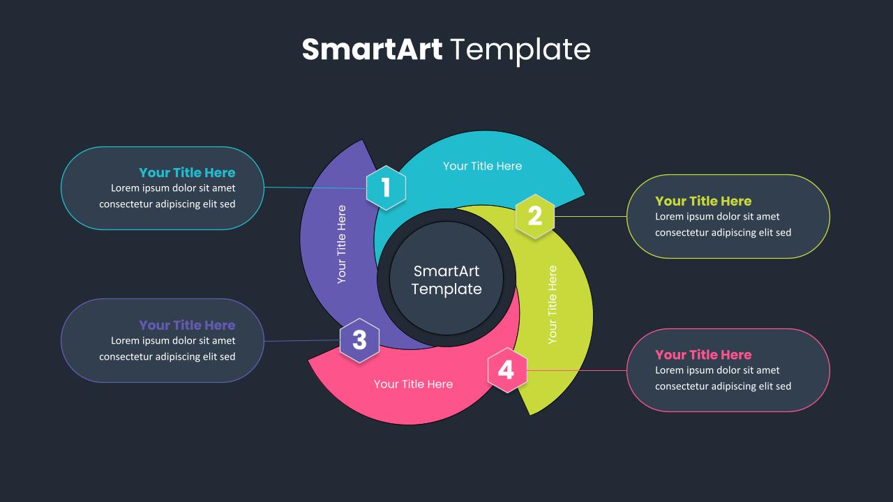 Dark Theme Smart Art Presentation