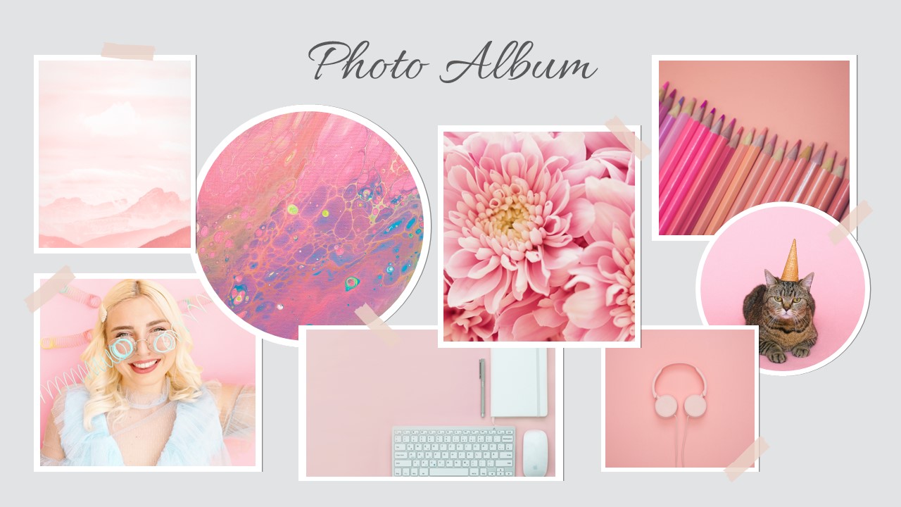 Google Slides Photo Album Template