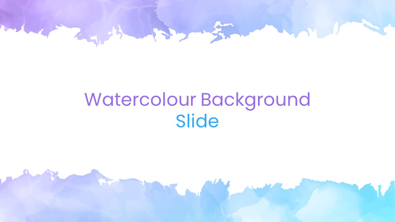 Watercolor Slide Template