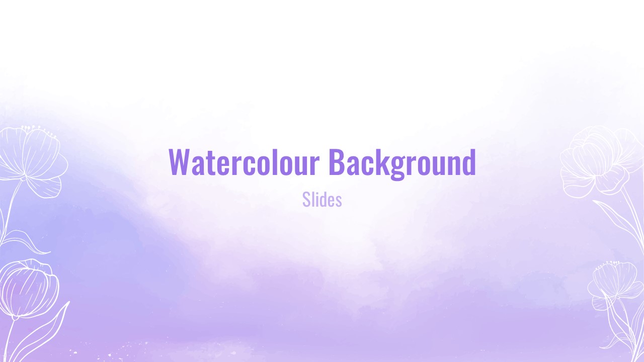 Watercolor Slide Template