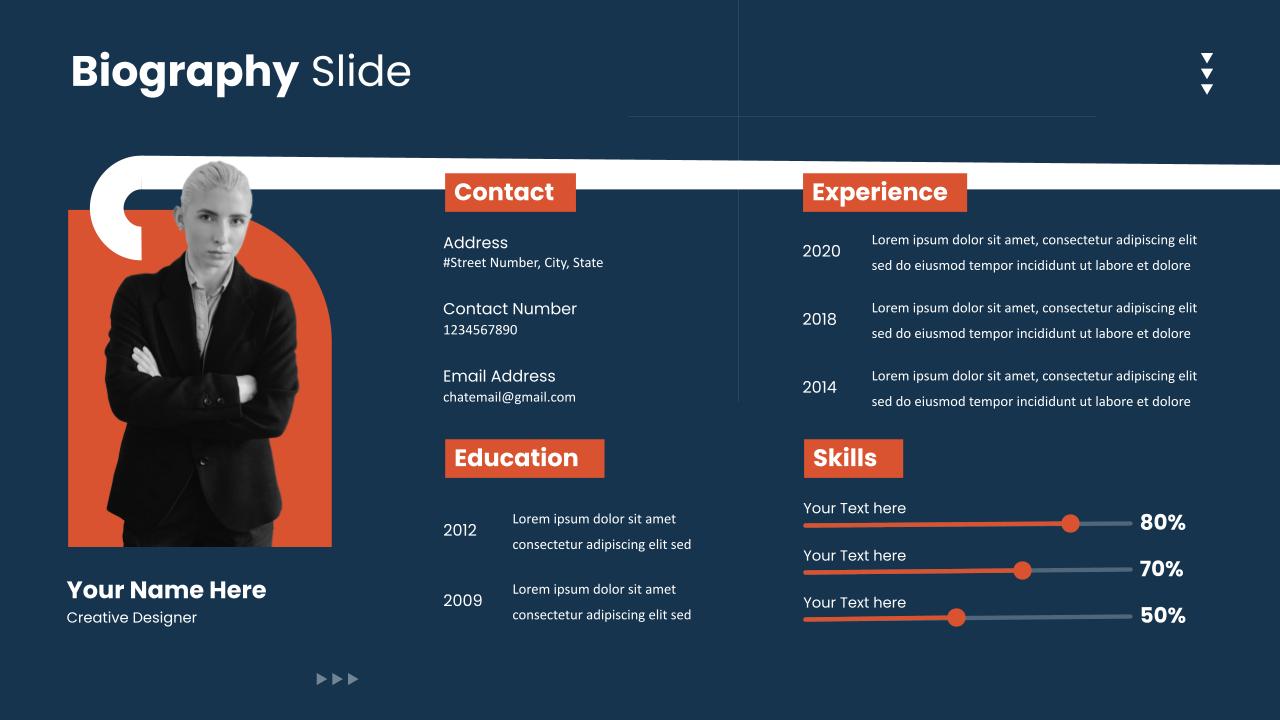 Biography Slide Template