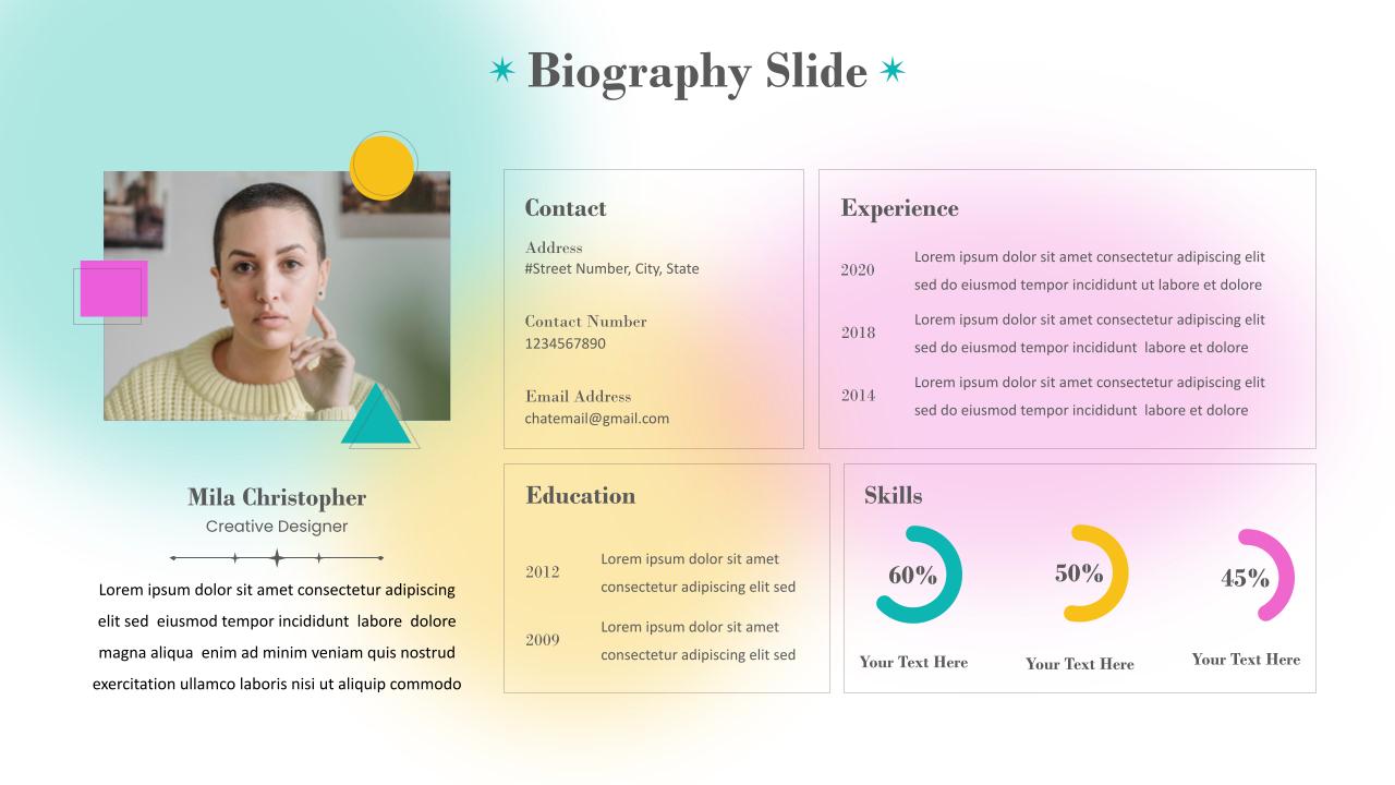 Biography Slide Template