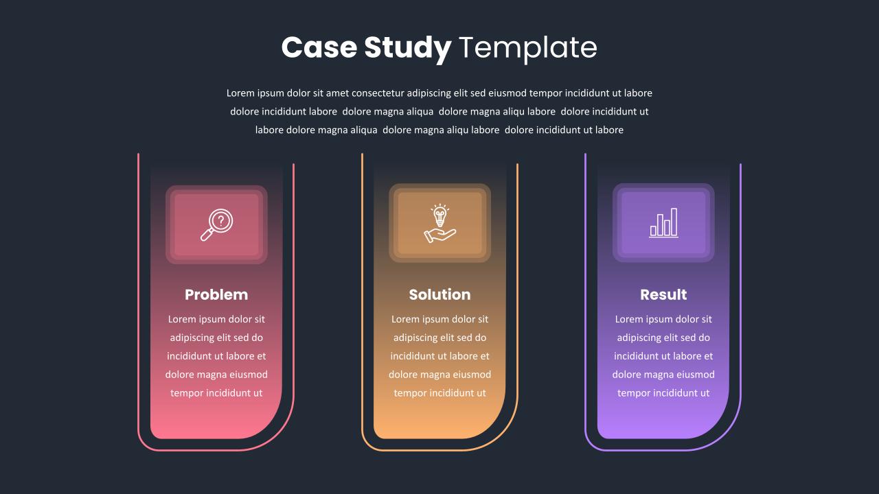 Dark Theme Case Presentation Template