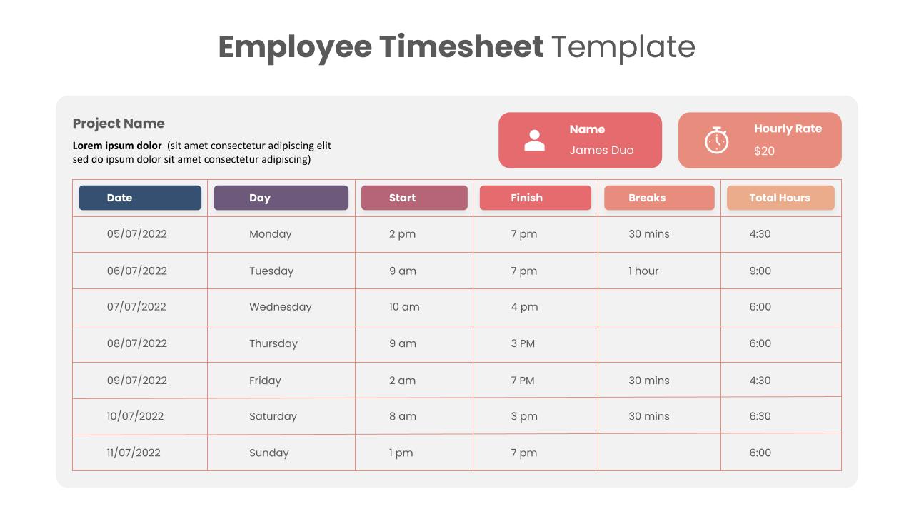 Timesheet Template