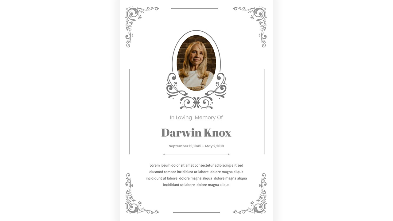 Funeral Program Template