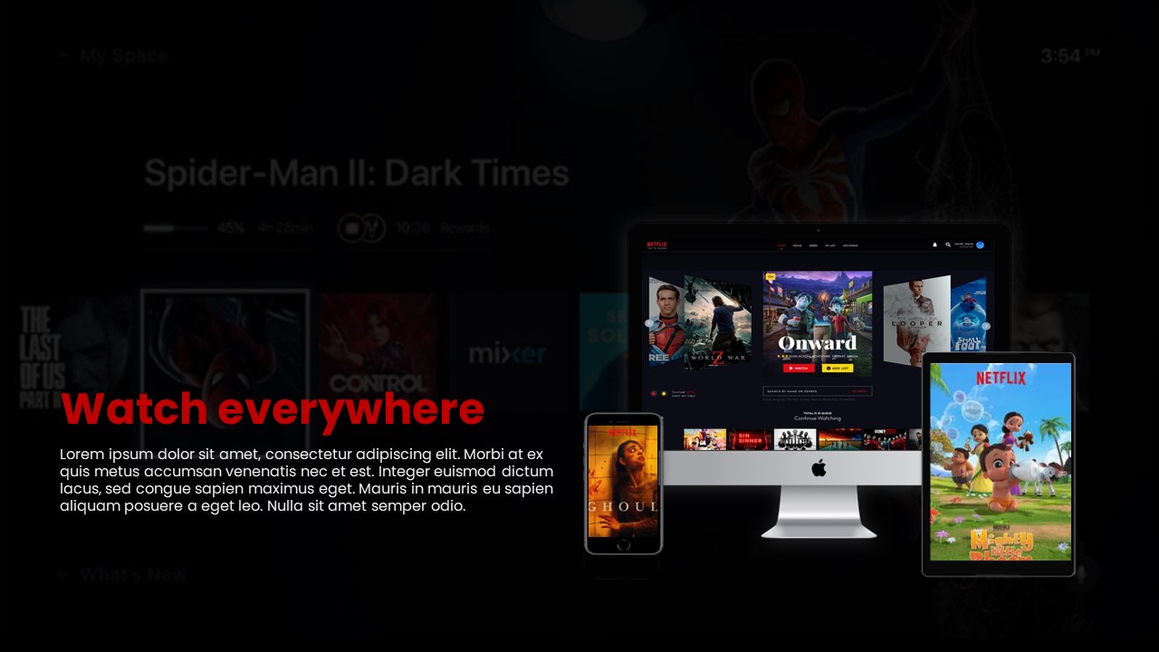 Netflix Theme Presentation Template 9