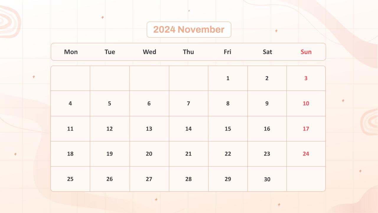 Calendar Presentation Template 13