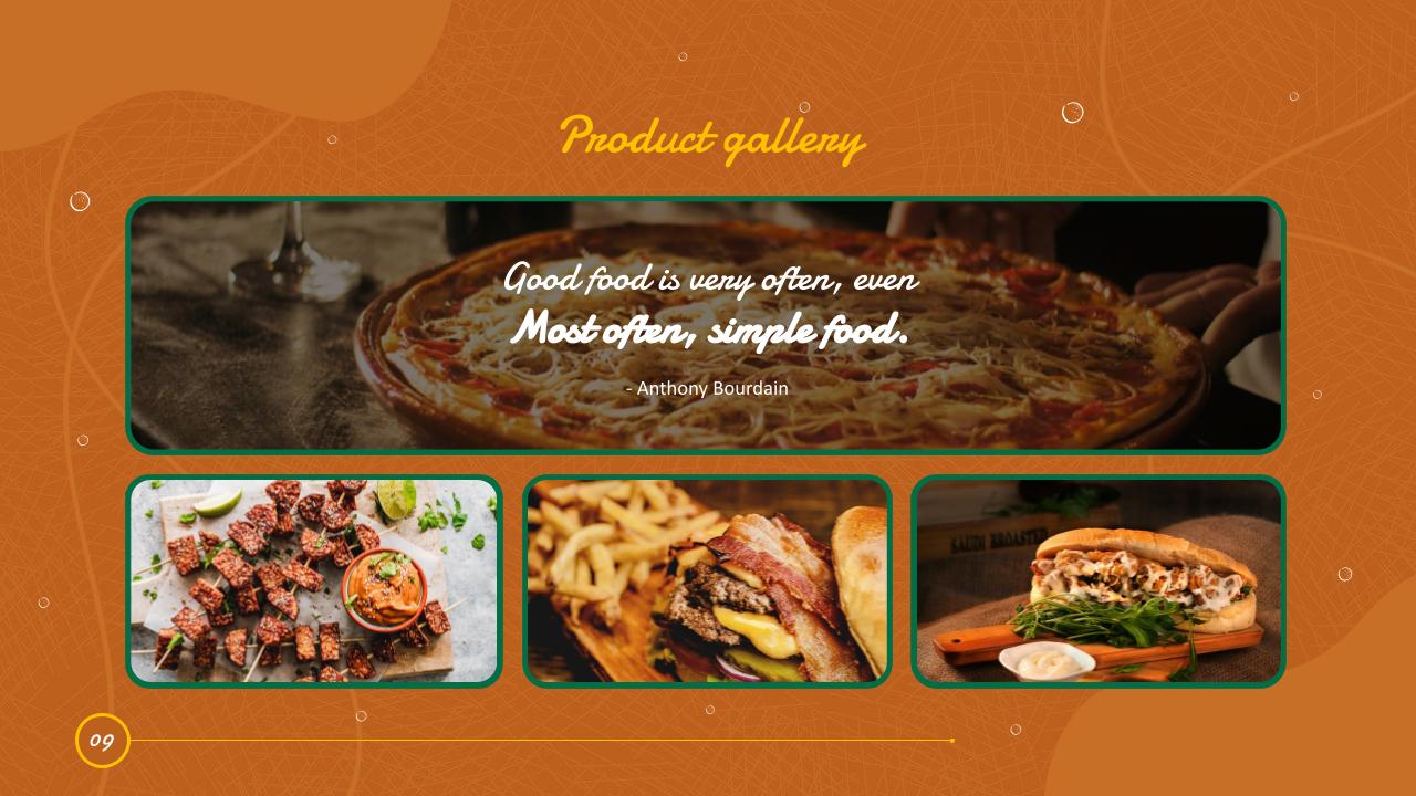 Restaurant Slides Template 11