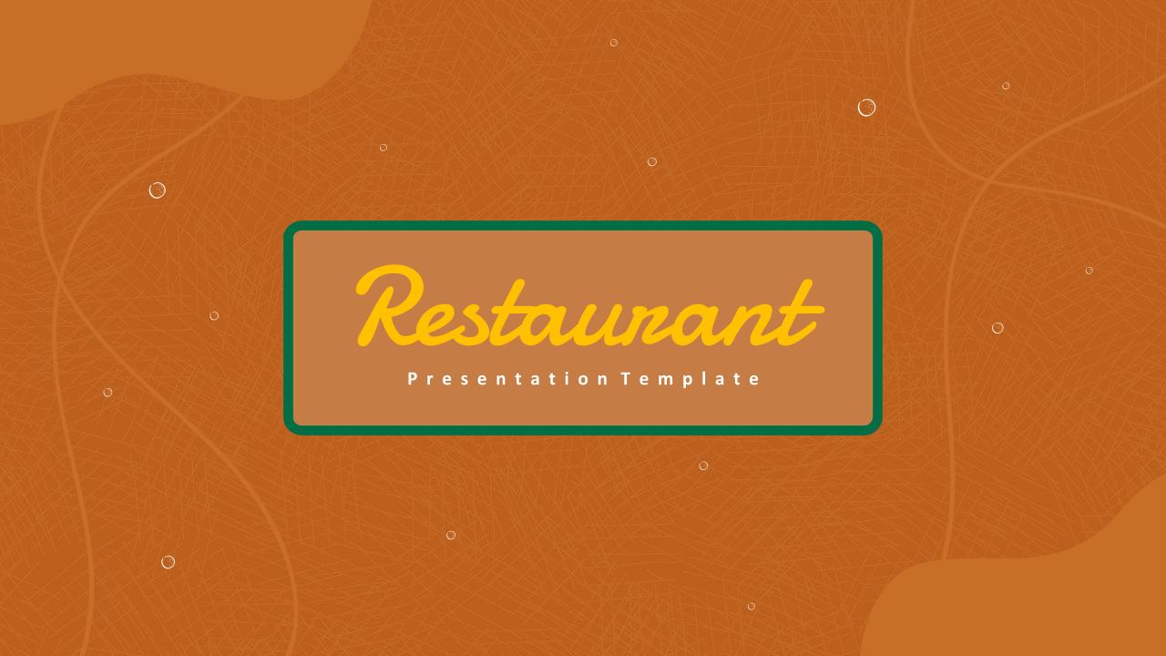 Restaurant Slides Template 2