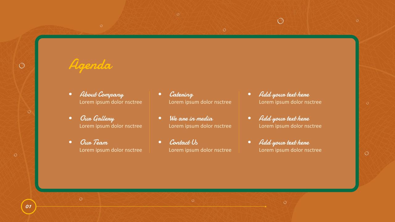 Restaurant Slides Template 3