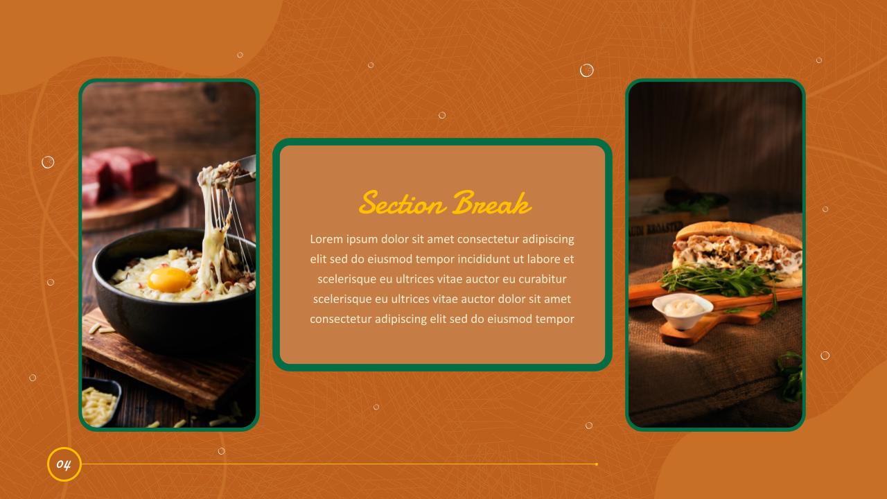 Restaurant Slides Template 6