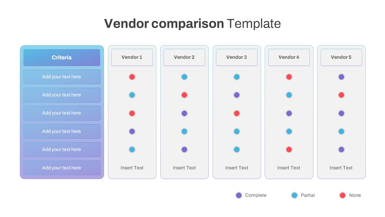 Comparison Slide Template