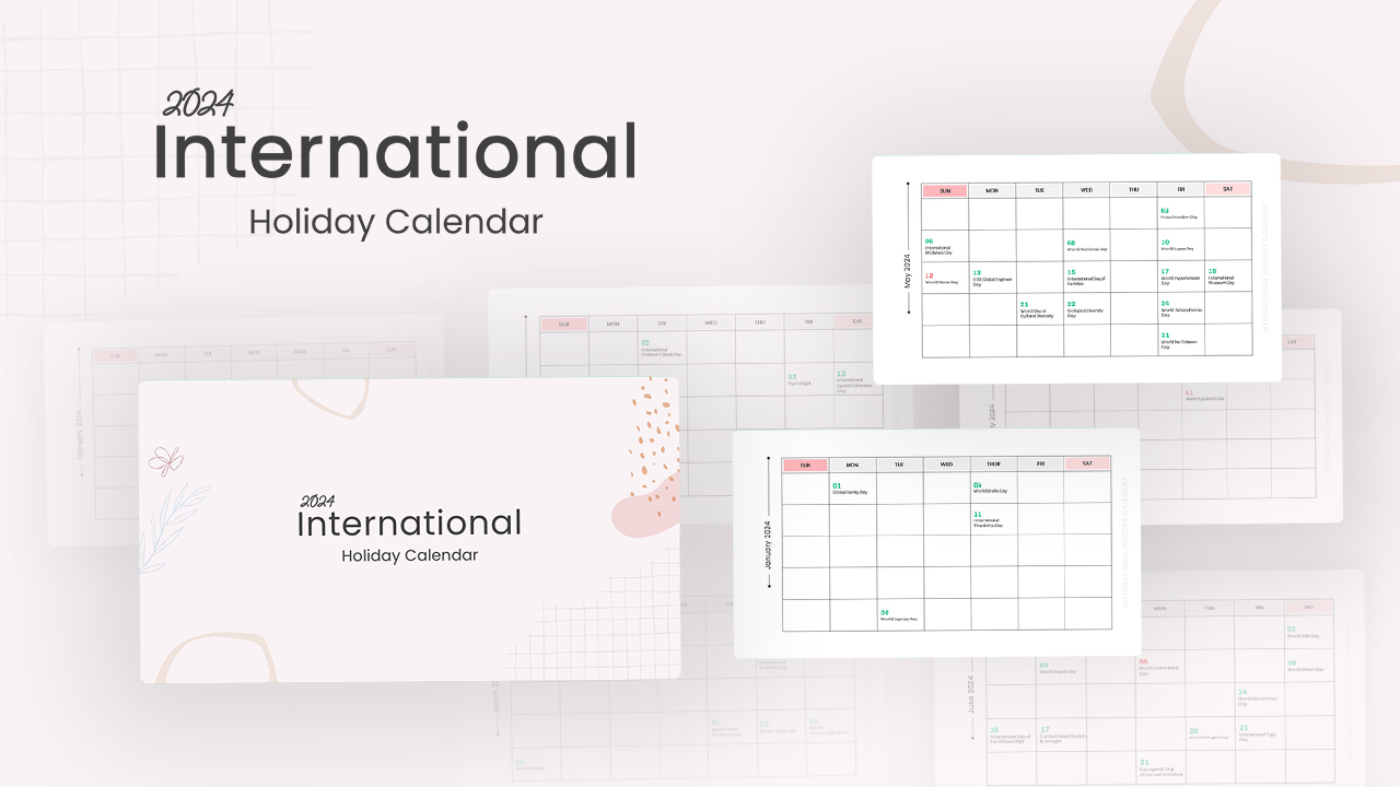 Holiday Calendar Template 2024