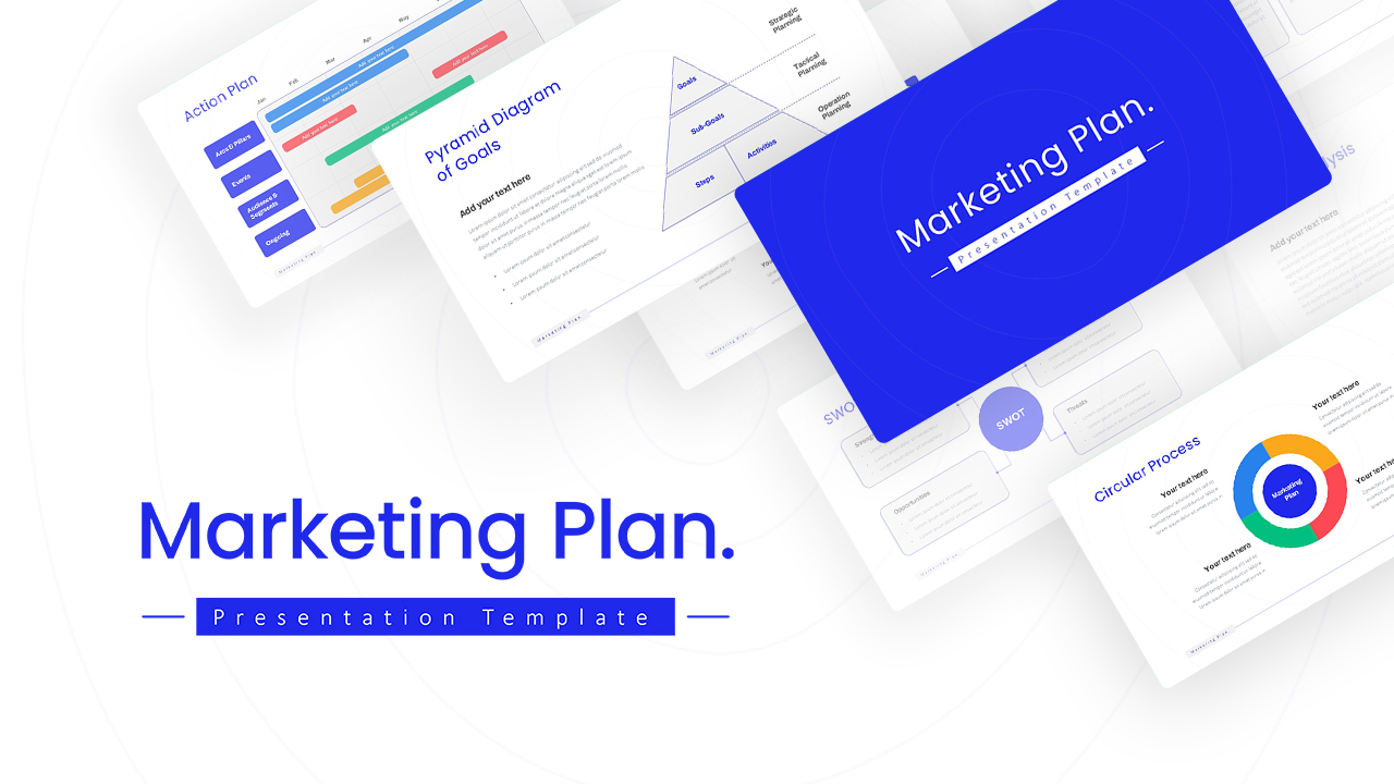 Marketing Plan Slide Template Simple 1