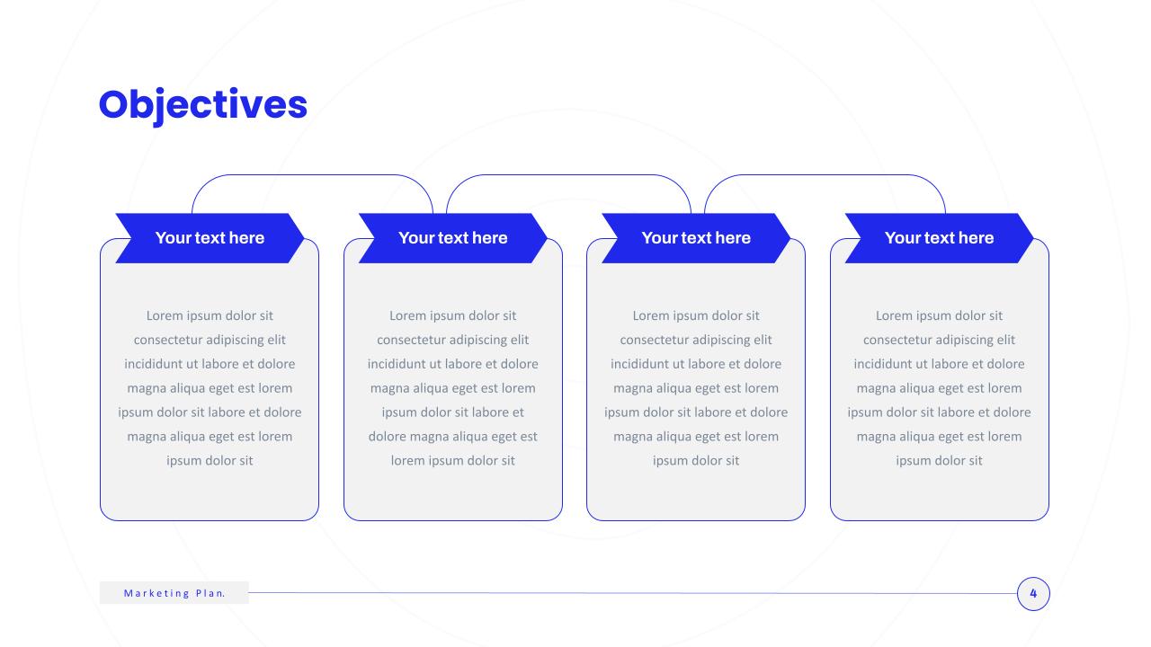 Marketing Plan Slide Template Simple 6